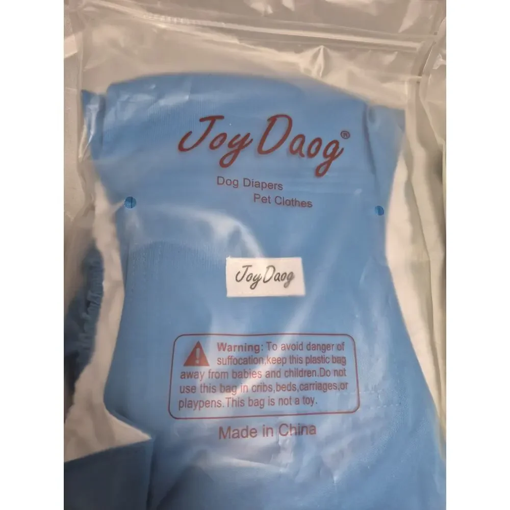 💥 NEW - JOY DAOG Washable Dog Diaper Wrap for Male Dog Size X-Large B4
